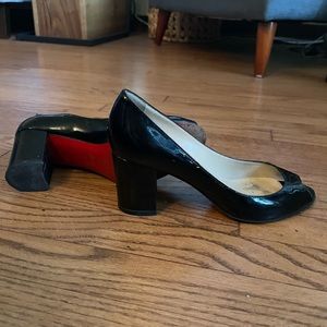 Christian Louboutin Black Patent Leather Pumps